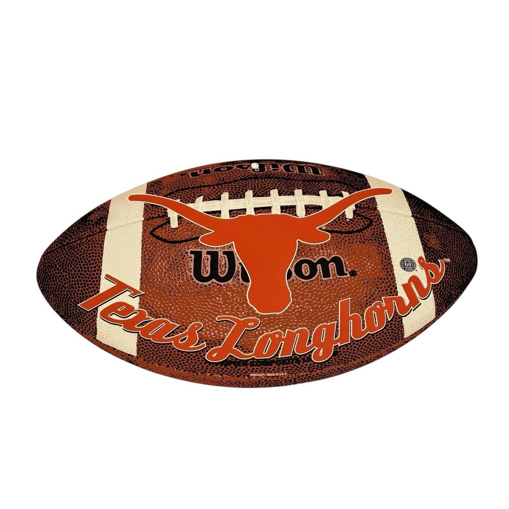 Wilson Man Cave University of Texas Longhorns‎ Sign Thick Plastic USA Made 20x12